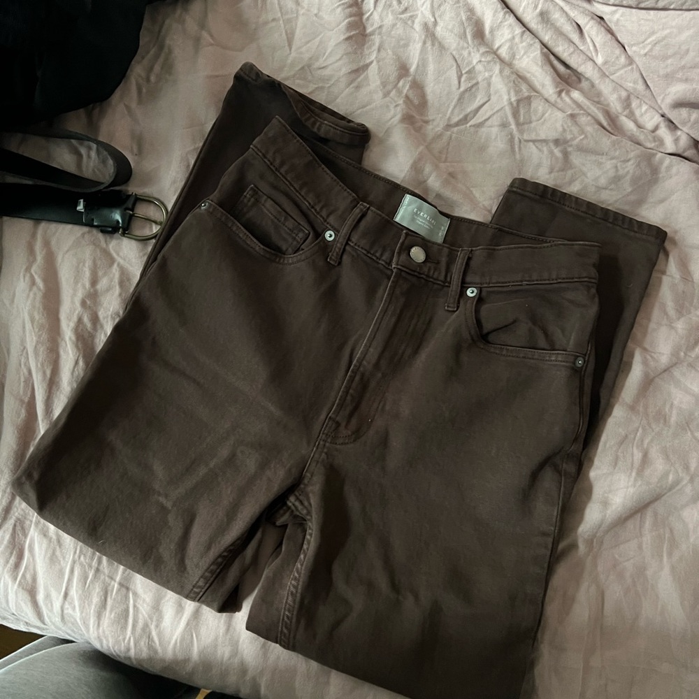 Brown everlane the original cheeky jean!